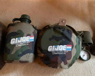 Vintage G.I.Joe Utility Belt W/ Canteen, Compass, & Lunch Kit