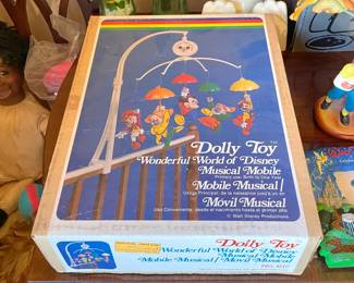 Vintage Dolly Toy Disney Baby Mobile W/ Original Box