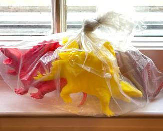 Vintage Plastic Dinosaur Figures