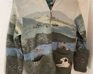 BRAND NEW WITH TAGS Handmade Lauren Ralph Lauren "Irish Sea" Sweater