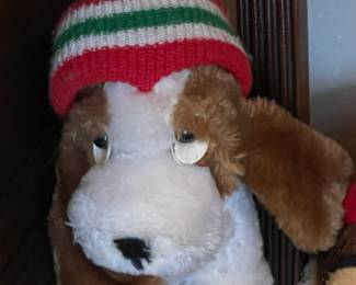 Vintage Christmas Hound Plush