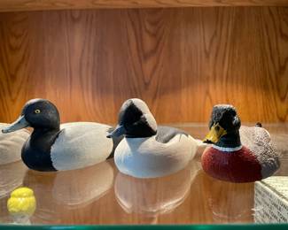 Wooden Carved Ducks (Signed!)