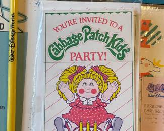 Vintage Cabbage Patch Kids Party Invites