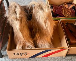 Vintage Isba Fur Style Boots