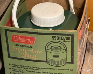 Vintage Coleman Snow-Lite Jug W/ Box