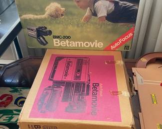 Vintage Sony BMC-200 Betamovie Camera W/ All Accessories & Box