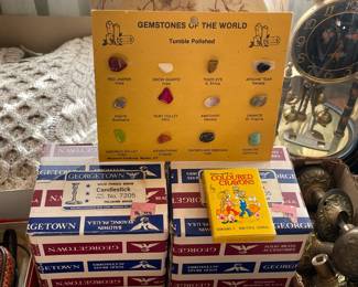 Gemstone Collection & Georgetown Solid Forged Brass Candlesticks