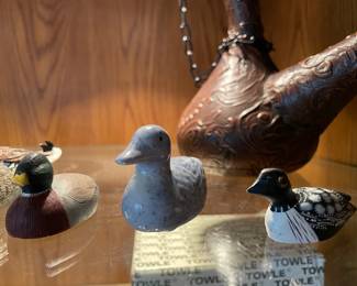 Wooden Carved Ducks (Signed!)
