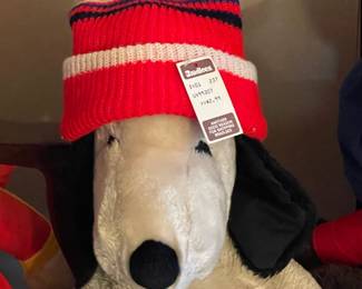 Vintage Snoopy Plush W/ Bradlees Beanie Hat
