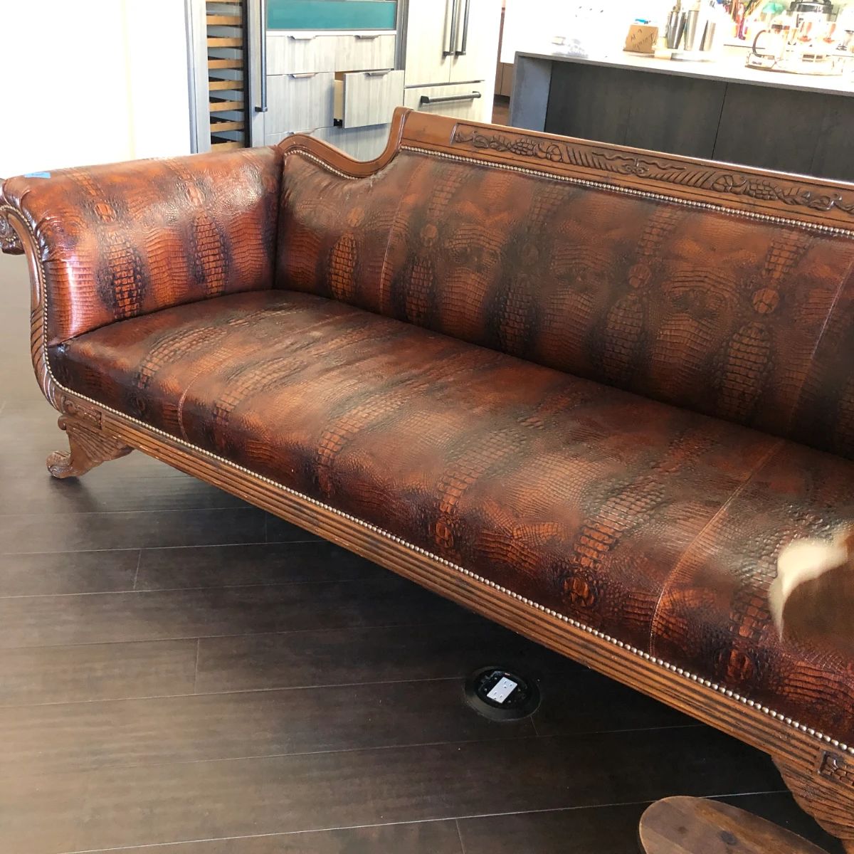 Alligator Leather Sofa