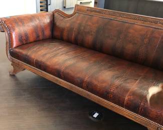 Alligator Leather Sofa