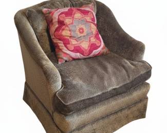 CHARLES STEWART Accent Armchair in Textured Upholstery