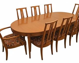 Drexel Triune MidCentury Modern Dining Set with Chairs and Sideboard