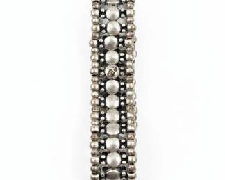 Sterling Silver Beaded Link Bracelet