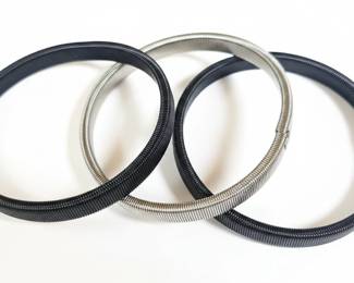 Set of Three Coil Sleeve Garters
