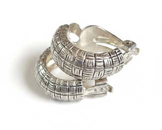 Textured Hoop Earrings