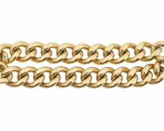 Chunky Gold Curb Link Bracelet