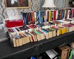 books, hard back $1, paperback $ .50