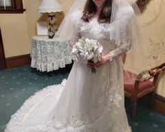 Wedding Dress,$50, about size 8