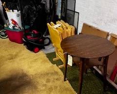 Tools, shop vac, tv trays, table