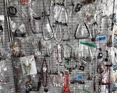 Some of the hundred pieces of jewelry
