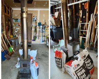 Outdoor pellet heater