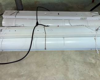 Hanging lights with grow lightbulbs