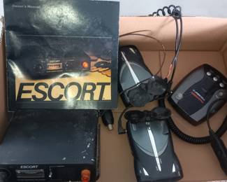 Escort and Cobra radar detectors 