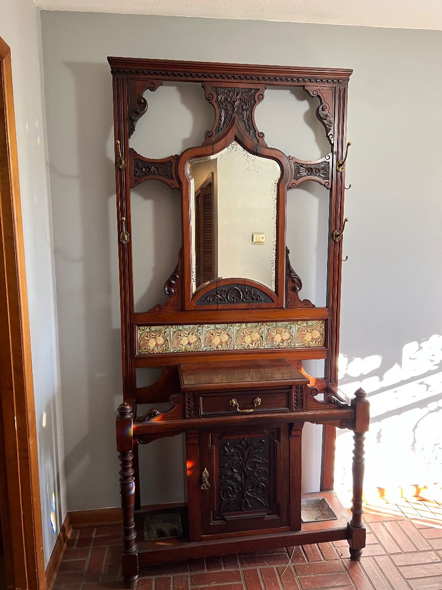 Antique hall Tree