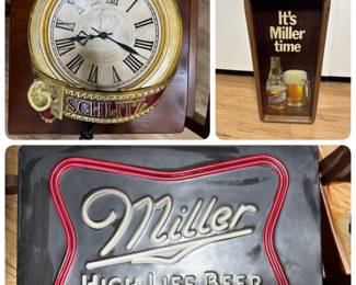Vintage beer signs