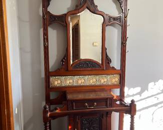 Antique hall Tree