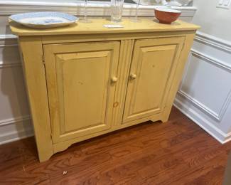 Eddy West, made in USA, FLS Buttercup cottage cabinet. 12 inches deep by 50 wide. Available for pre-sale and post sale.