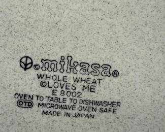 Mikasa Whole Wheat Loves Me Dish Set