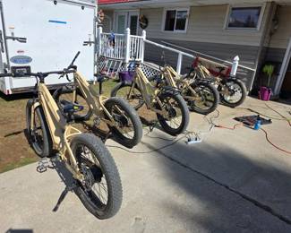 $1,000 each we have 5 Electric Quiet Kat Ranger 5.0 bikes each comes with key & 2 batteries.