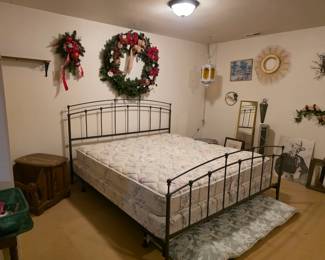 $300 AVAILABLE NOW California King bed metal frame $300