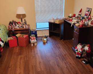 lots of christmas decorations