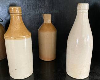 Antique stoneware bottles