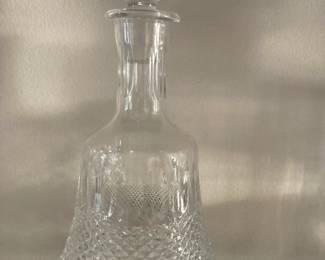 Vintage hand-cut lead crystal decanter