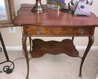 Vintage French Provincial style lamp table