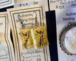 Vintage Resin Earrings
