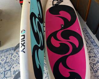 Nixy Inflatable Paddleboards - w/ Paddles - Pink or Blue