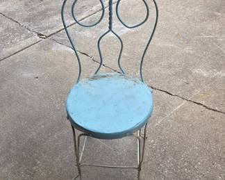 Wrought Iron Ice Cream Parlor Chair