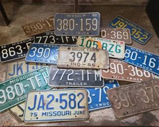 Vintage License Plates