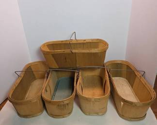 Wooden Market Baskets