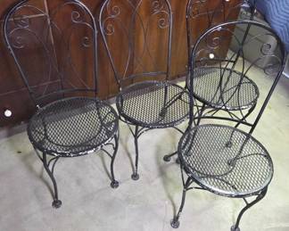 Black Wrought Iron Chairs
