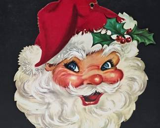 Vintage Santa Claus Cardboard Cutout