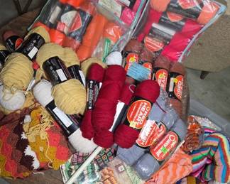Yarn and Crocheted Items