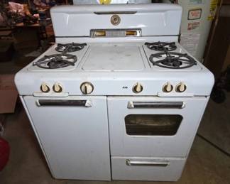 Kenmore White Gas Range, 1950s