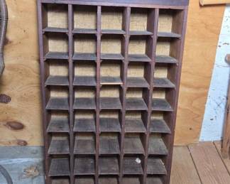 Wooden Storage Rack With 40 Compartments