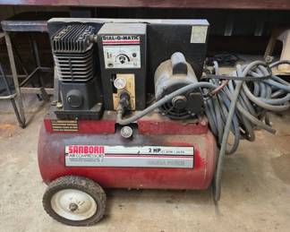 Sanborn Dial-O-Matic Air Compressor